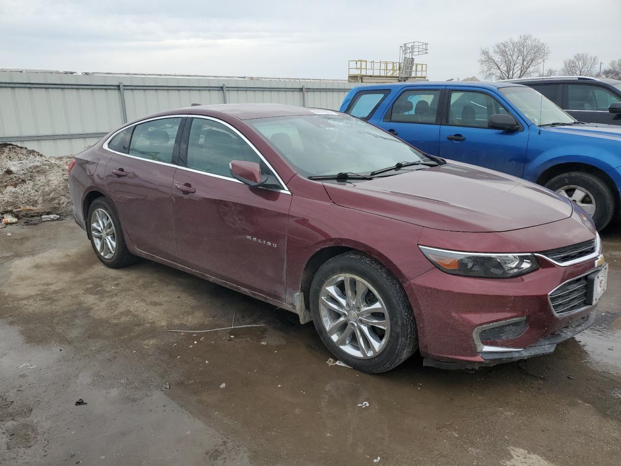 2016 Chevrolet Malibu VIN 1G1ZE5ST8GF254732 Copart auction photo, side / top/roof damage thumbnail 4