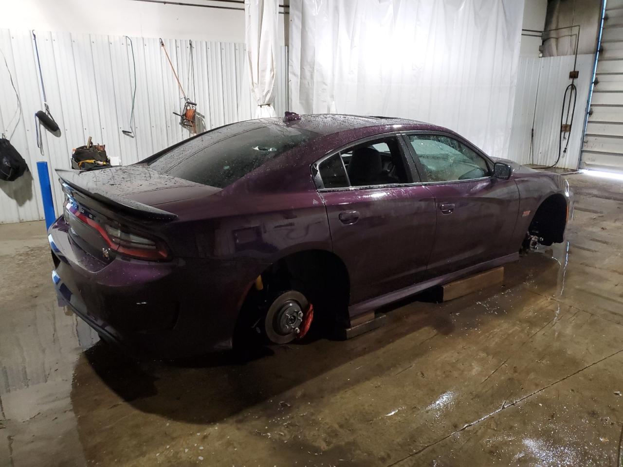 2021 Dodge Charger VIN 2C3CDXGJ2MH603529 Copart auction photo, vandalism damage thumbnail 3