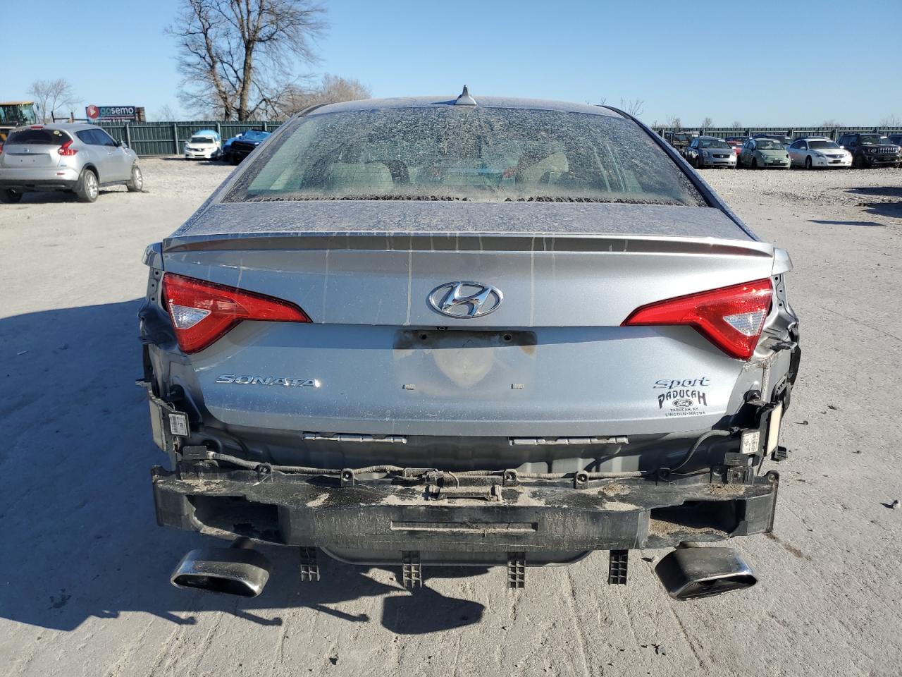 2015 Hyundai Sonata VIN 5NPE34AF6FH094985 Copart auction photo, rear end damage thumbnail 6