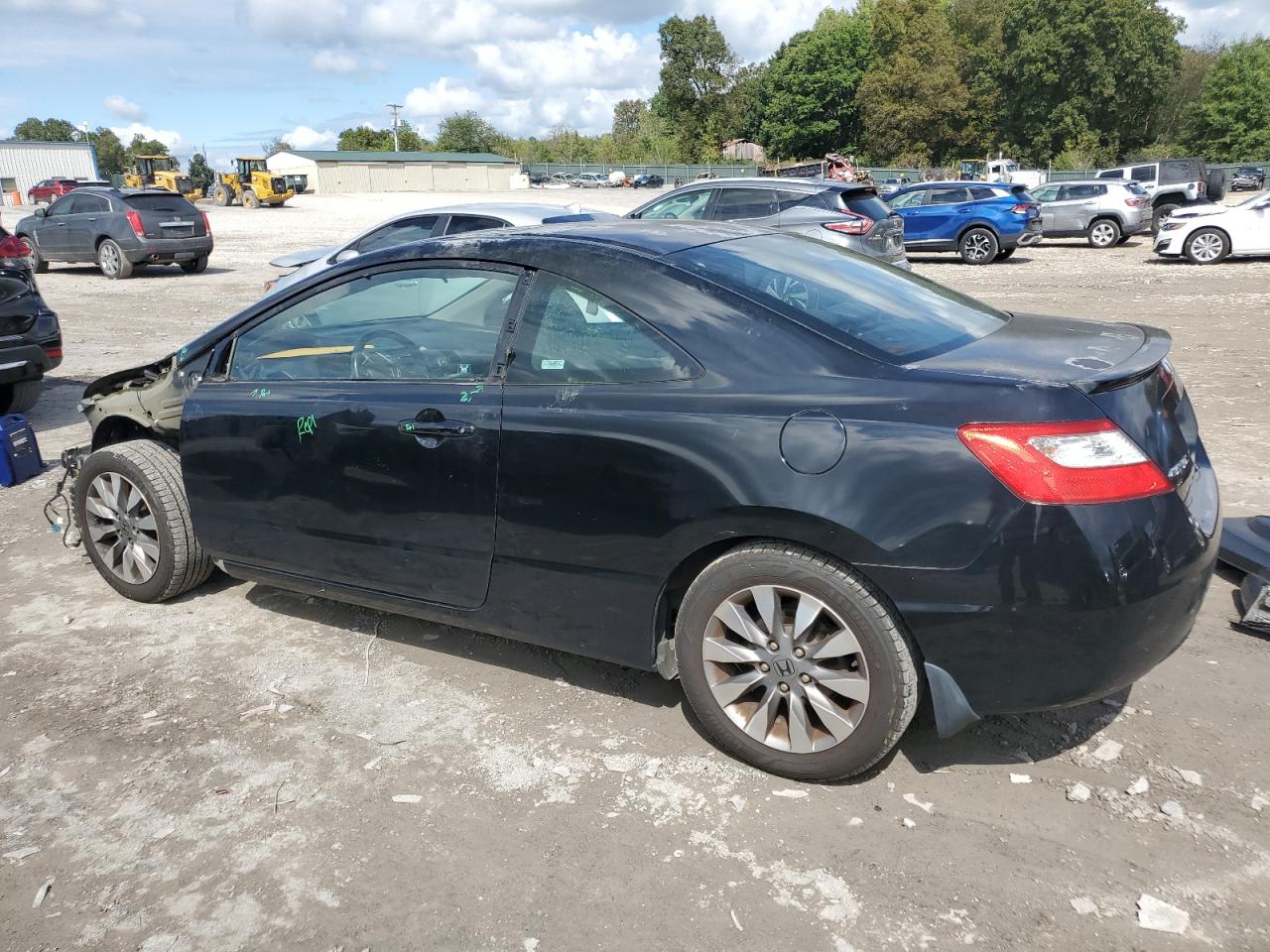 2009 Honda Civic VIN 2HGFG12989H526829 Copart auction photo, front end / side damage thumbnail 2