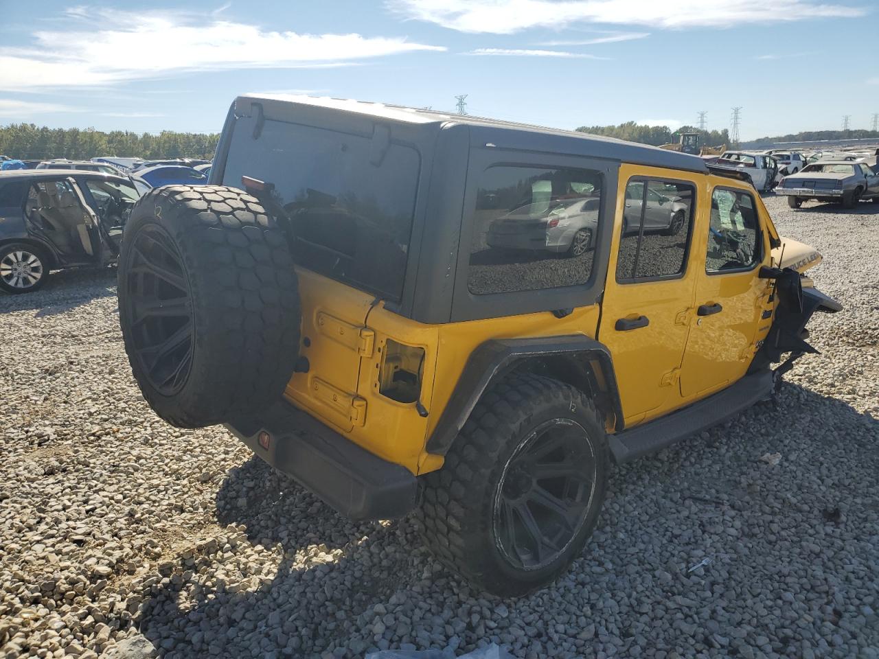 2020 Jeep Wrangler VIN 1C4HJXEN2LW109316 Copart auction photo, all over damage thumbnail 3