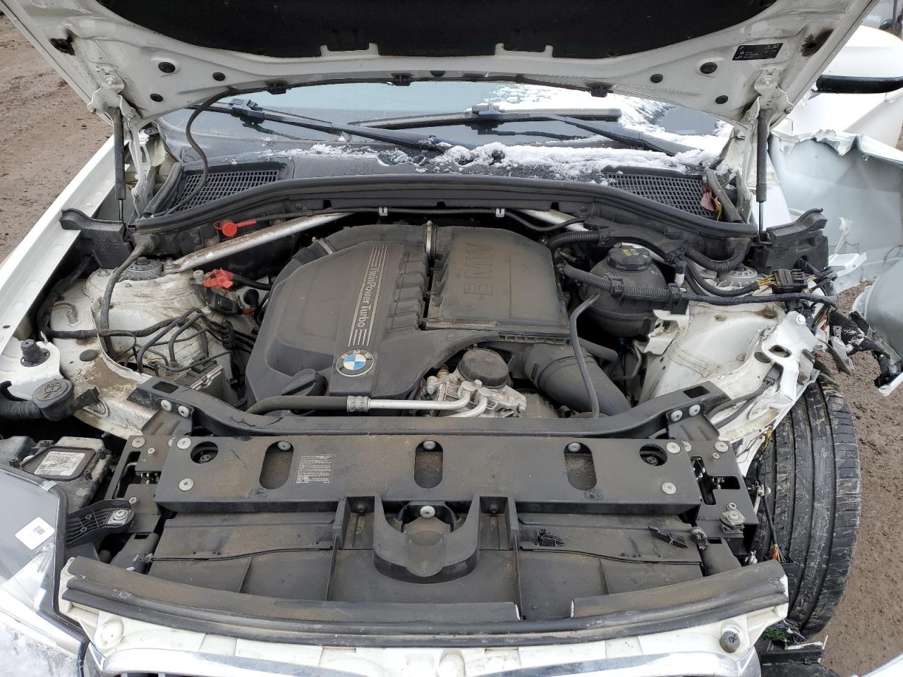 2016 BMW X4 VIN 5UXXW5C58G0N93276 Copart auction photo, front end / undercarriage damage thumbnail 12