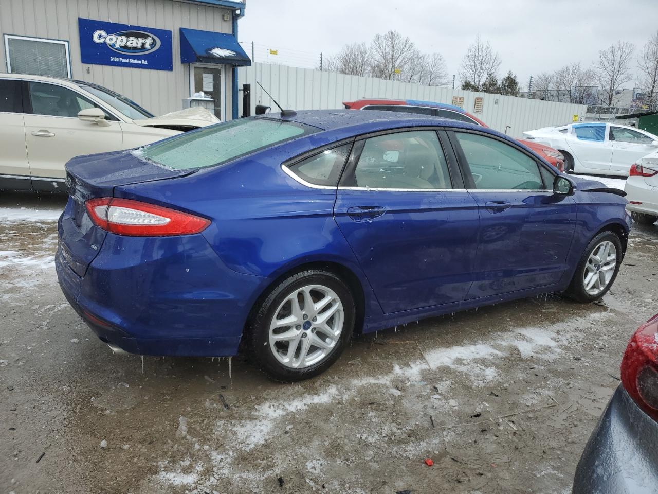 2014 Ford Fusion VIN 3FA6P0H77ER327273 Copart auction photo, front end damage thumbnail 3