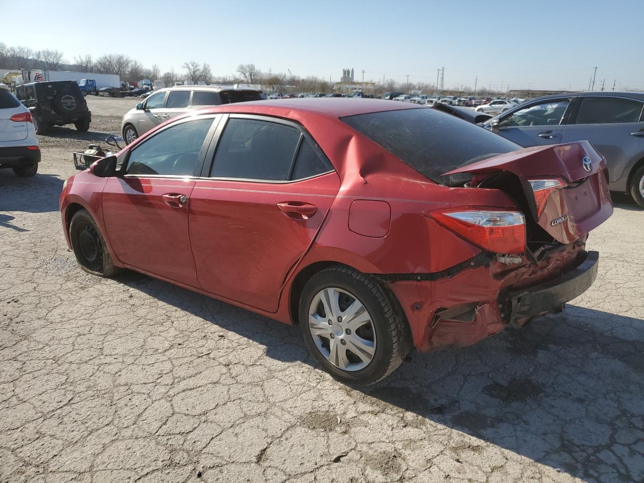 2015 Toyota Corolla VIN 2T1BURHE8FC306783 Copart auction photo, rear end damage thumbnail 2