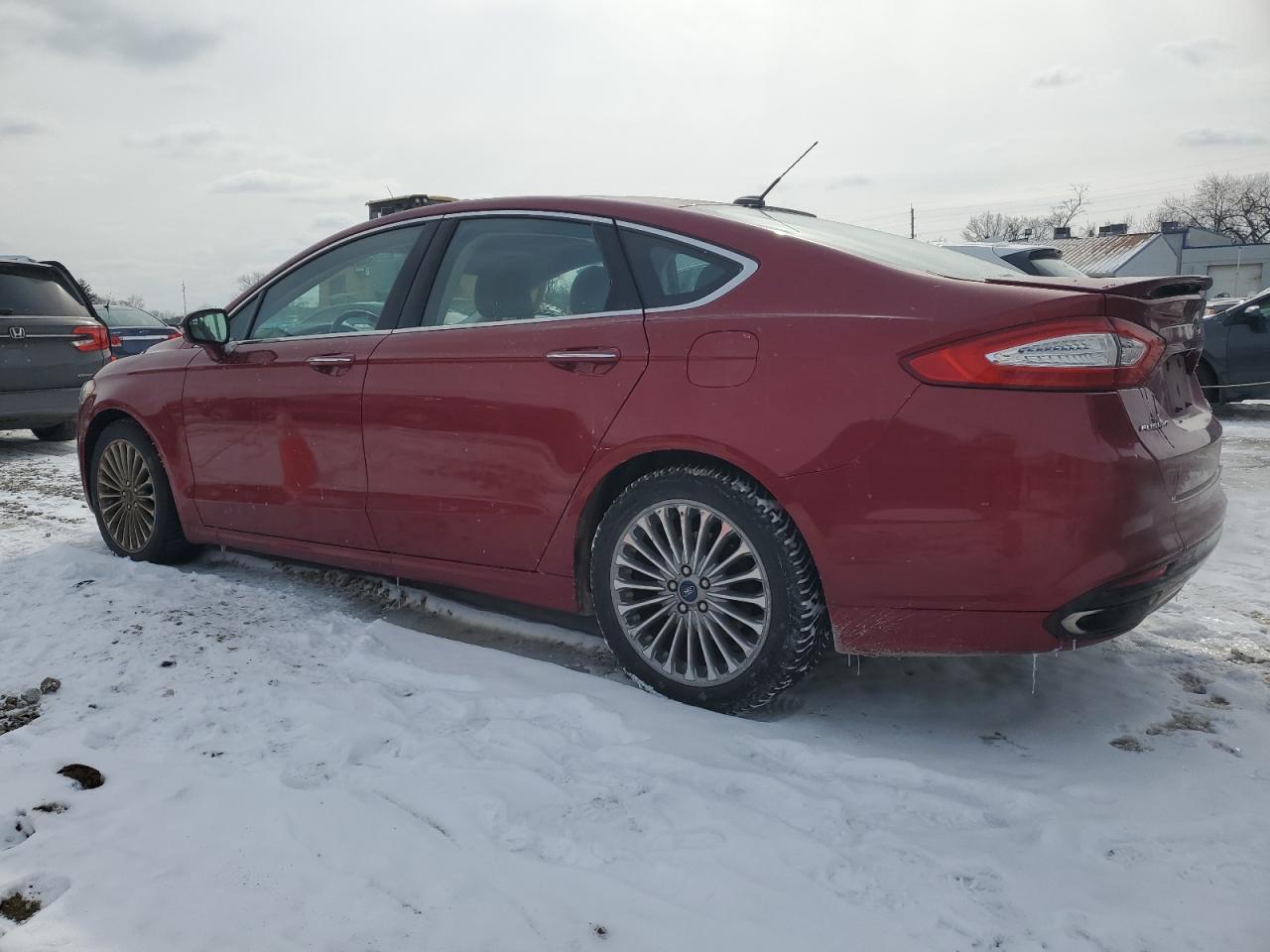 2015 Ford Fusion VIN 3FA6P0K90FR180015 Copart auction photo, front end damage thumbnail 2
