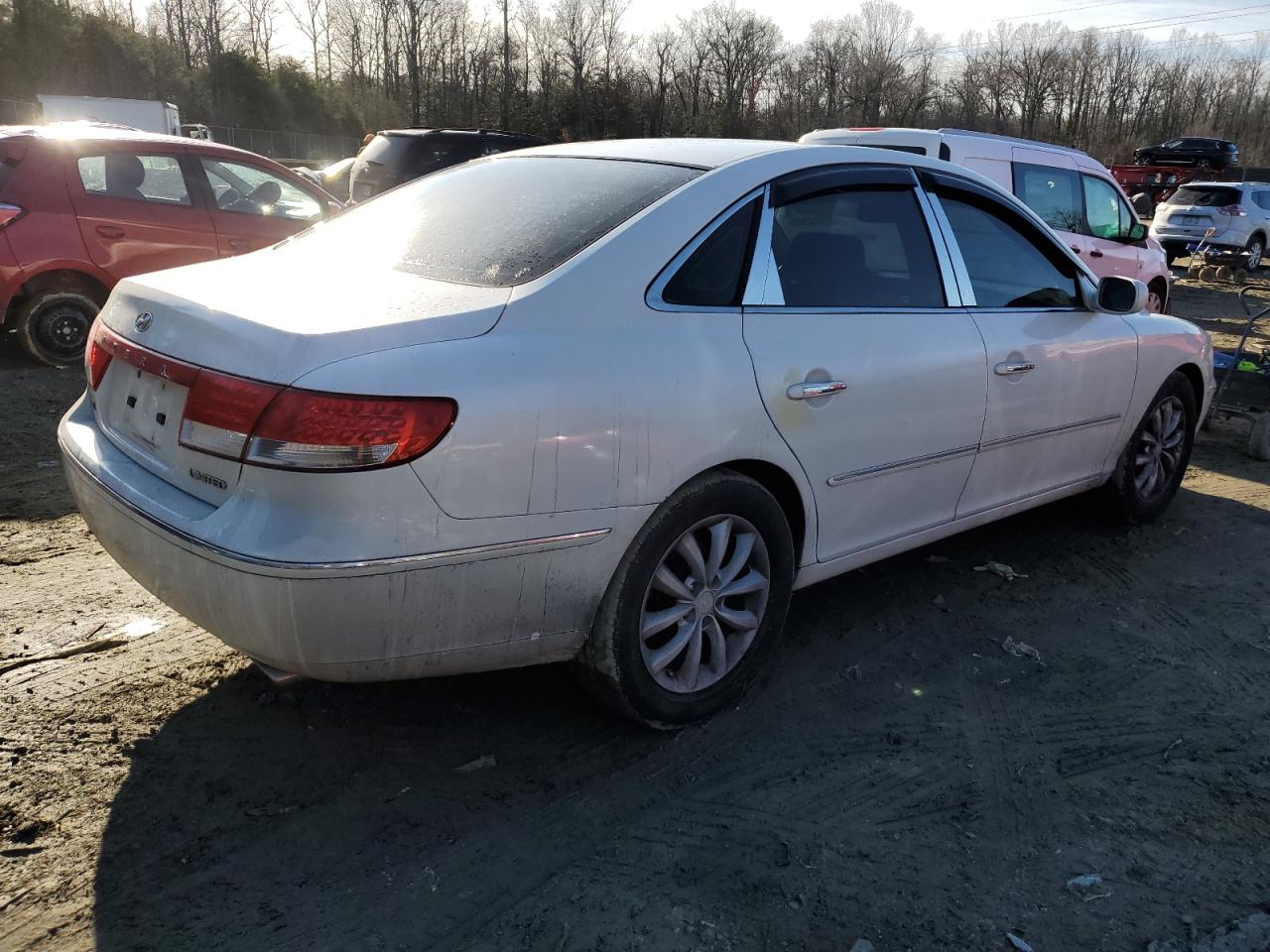 2006 Hyundai Azera VIN KMHFC46F66A080018 Copart auction photo, side damage thumbnail 3