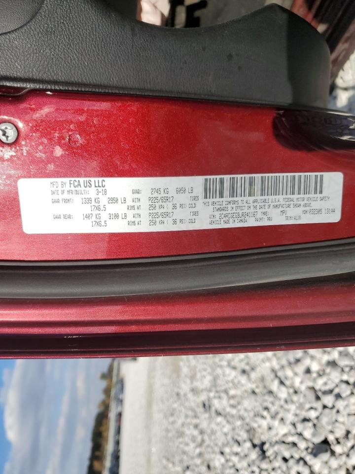 2018 Dodge Caravan VIN 2C4RDGEG9JR241167 Copart auction photo, front end damage thumbnail 14