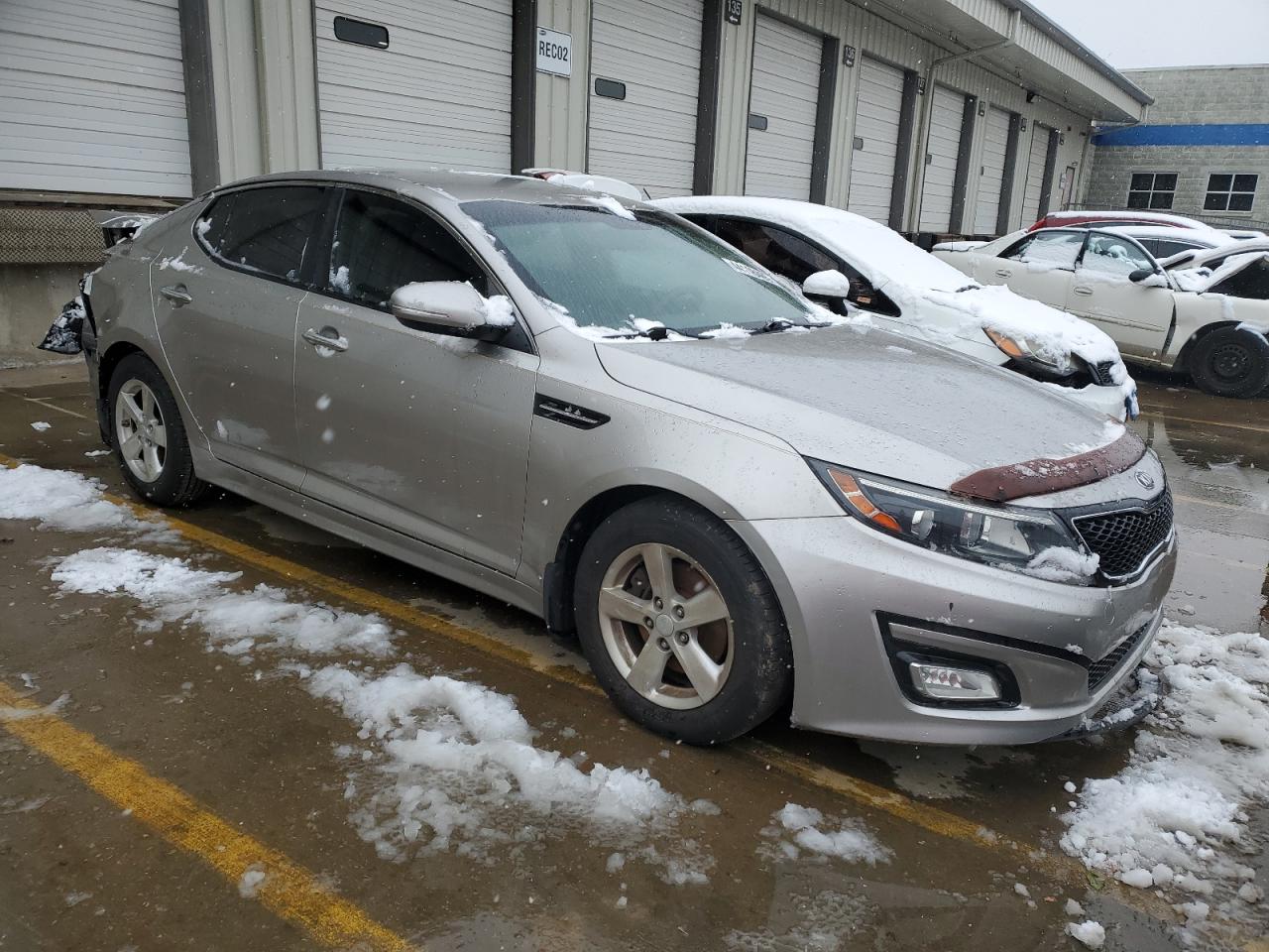 2014 KIA Optima VIN KNAGM4A7XE5484899 Copart auction photo, rear end / front end damage thumbnail 4