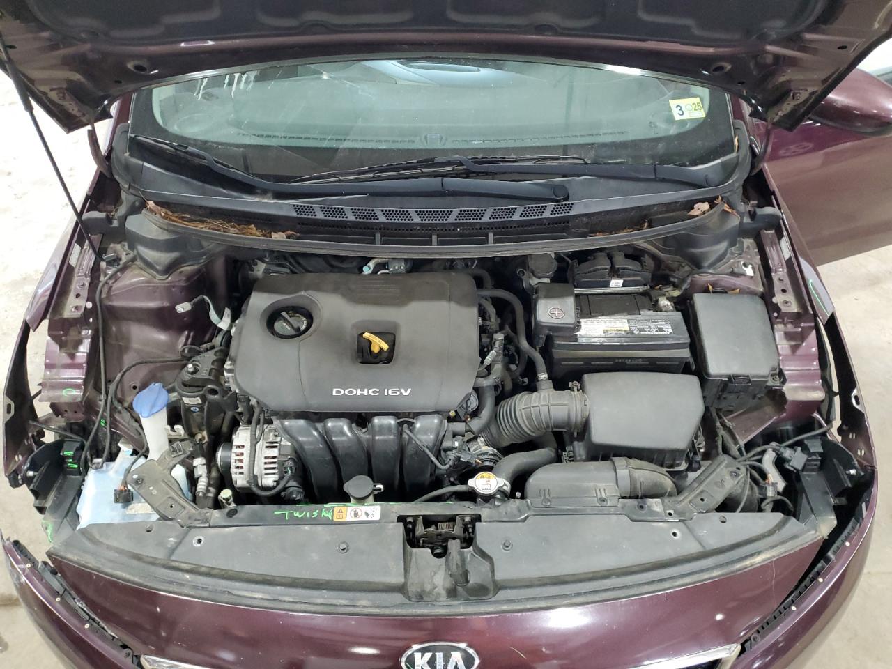2017 KIA Forte VIN 3KPFL4A7XHE012471 Copart auction photo, front end / minor dent/scratches damage thumbnail 11