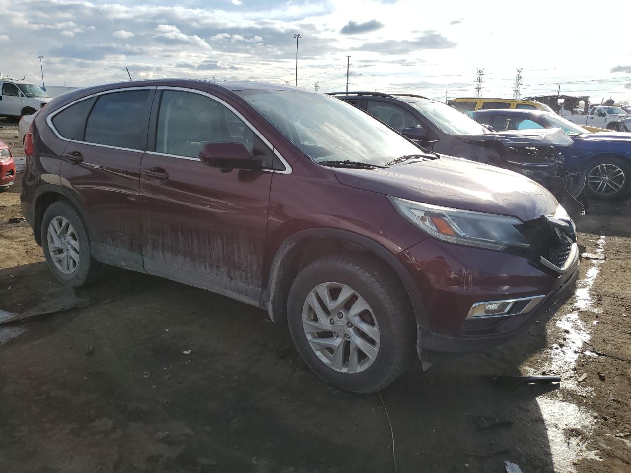 2015 Honda CR-V VIN 2HKRM4H58FH676517 Copart auction photo, mechanical / front end damage thumbnail 4