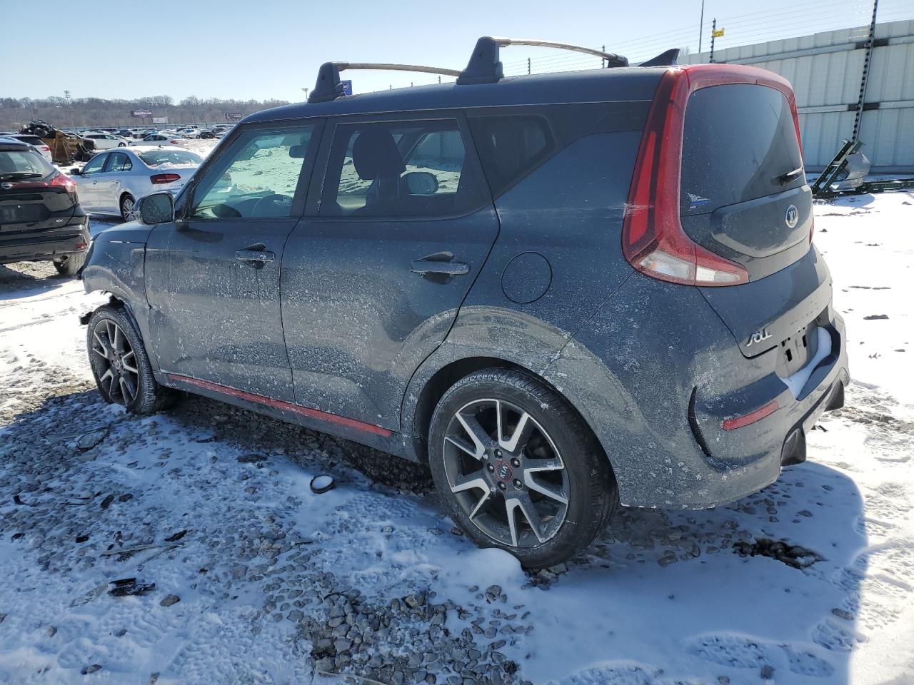 2021 KIA Soul VIN KNDJ63AU5M7775896 Copart auction photo, undercarriage / front end damage thumbnail 2