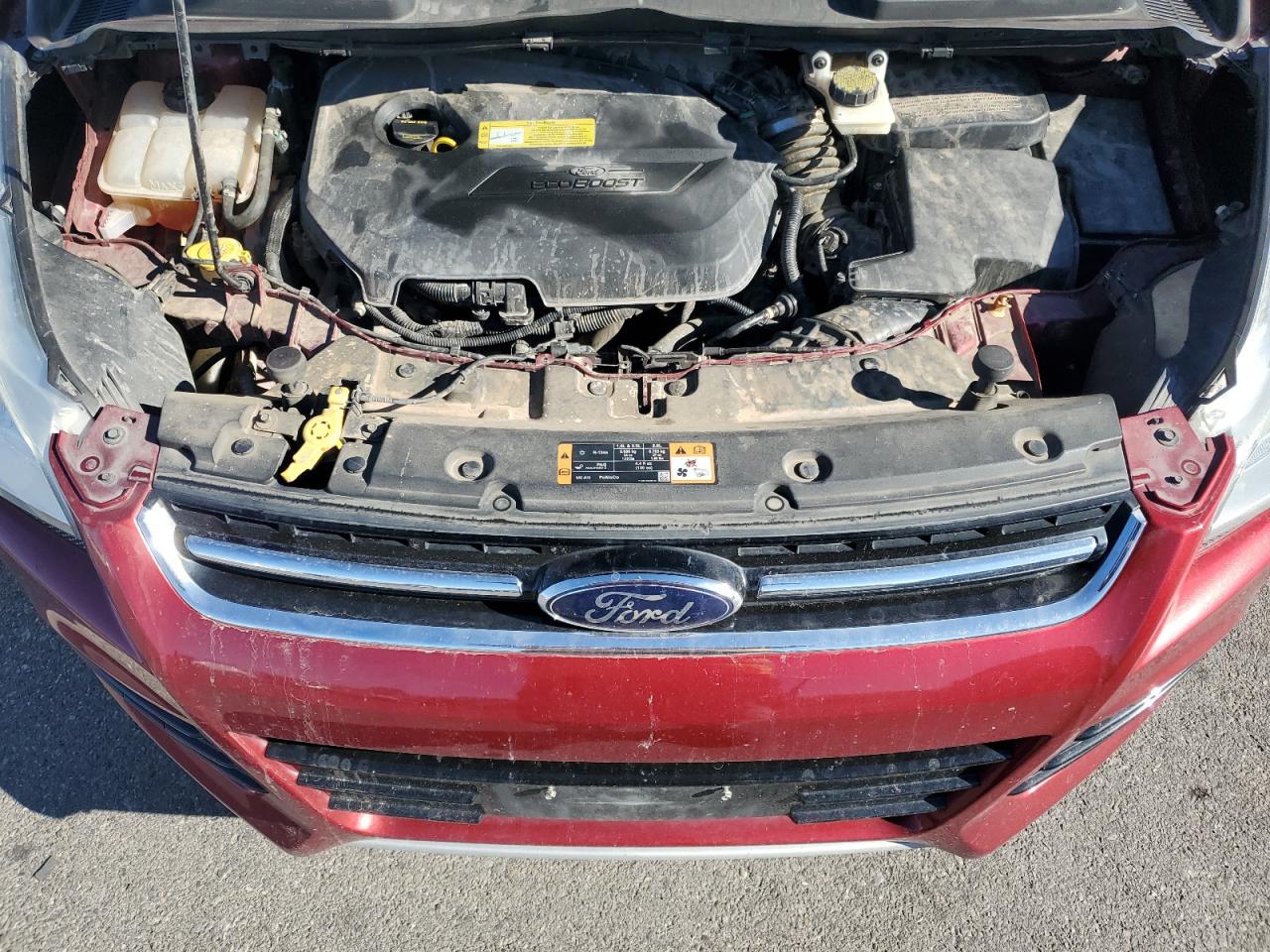 2014 Ford Escape VIN 1FMCU0JX6EUB92470 Copart auction photo, rear end damage thumbnail 12