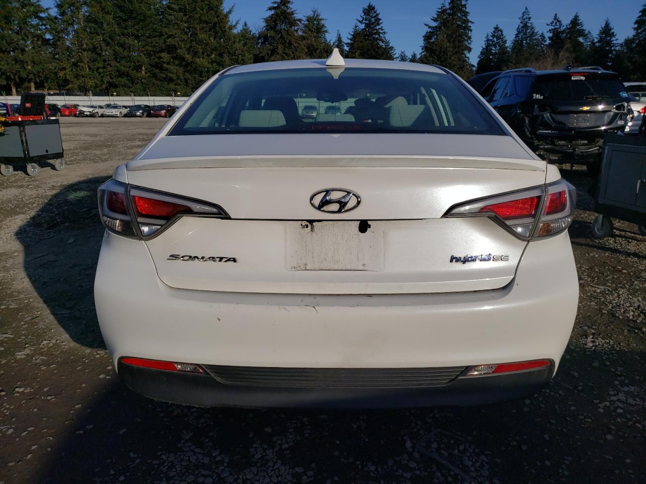 2017 Hyundai Sonata VIN KMHE24L12HA044448 Copart auction photo, front end damage thumbnail 6