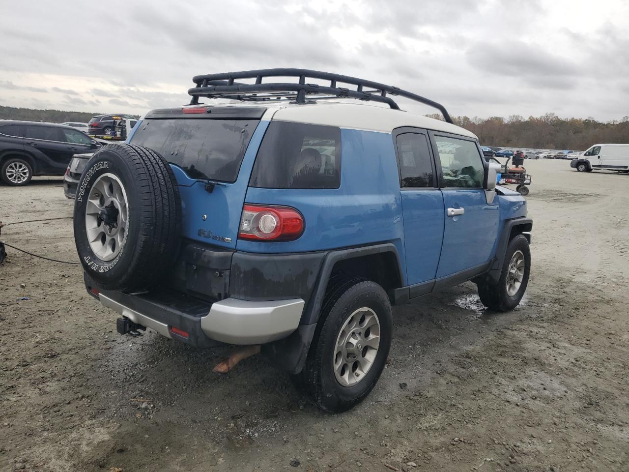 2012 Toyota FJ Cruiser VIN JTEBU4BF6CK125997 Copart auction photo, top/roof damage thumbnail 3