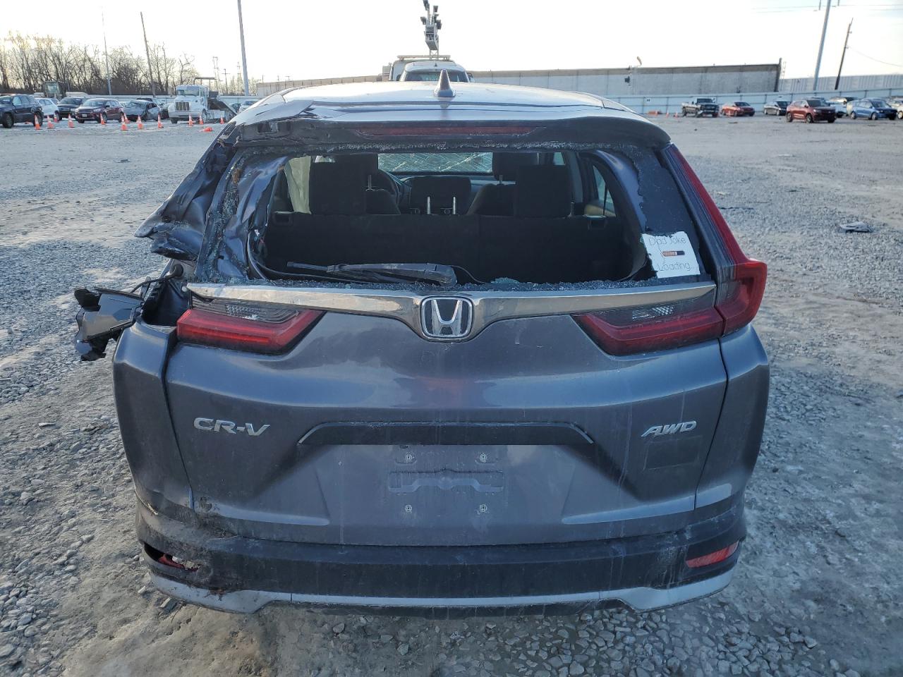 2020 Honda CR-V VIN 2HKRW2H25LH629087 Copart auction photo, side / rear end damage thumbnail 6