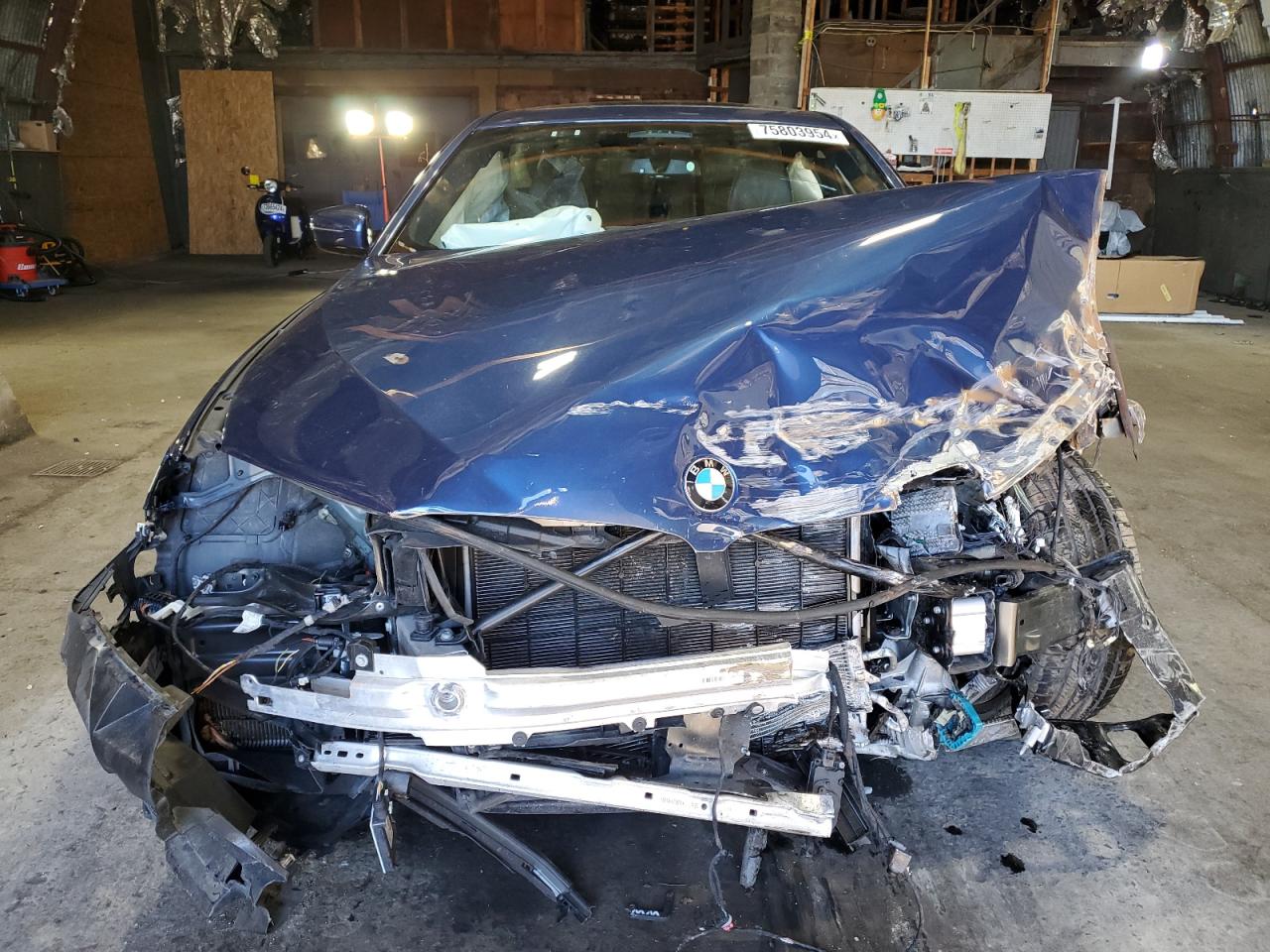 2021 BMW 5er VIN WBA73BJ08MWW92458 Copart auction photo, front end / side damage thumbnail 5