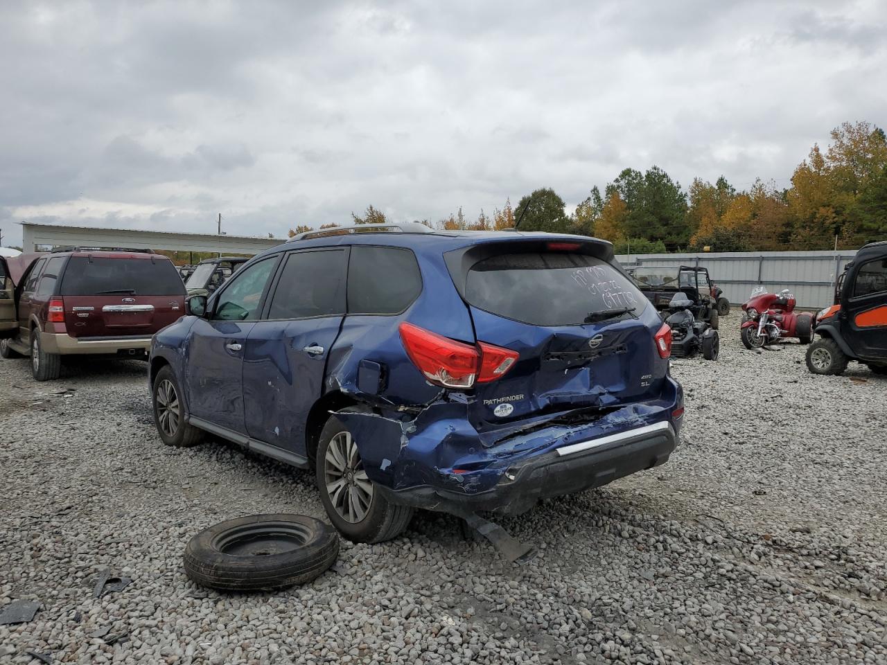 2017 Nissan Pathfinder VIN 5N1DR2MM9HC691132 Copart auction photo, all over / mechanical damage thumbnail 3