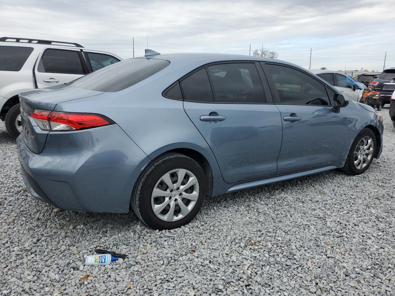2022 Toyota Corolla VIN JTDEPMAE6NJ203270 Copart auction photo, side / front end damage thumbnail 3