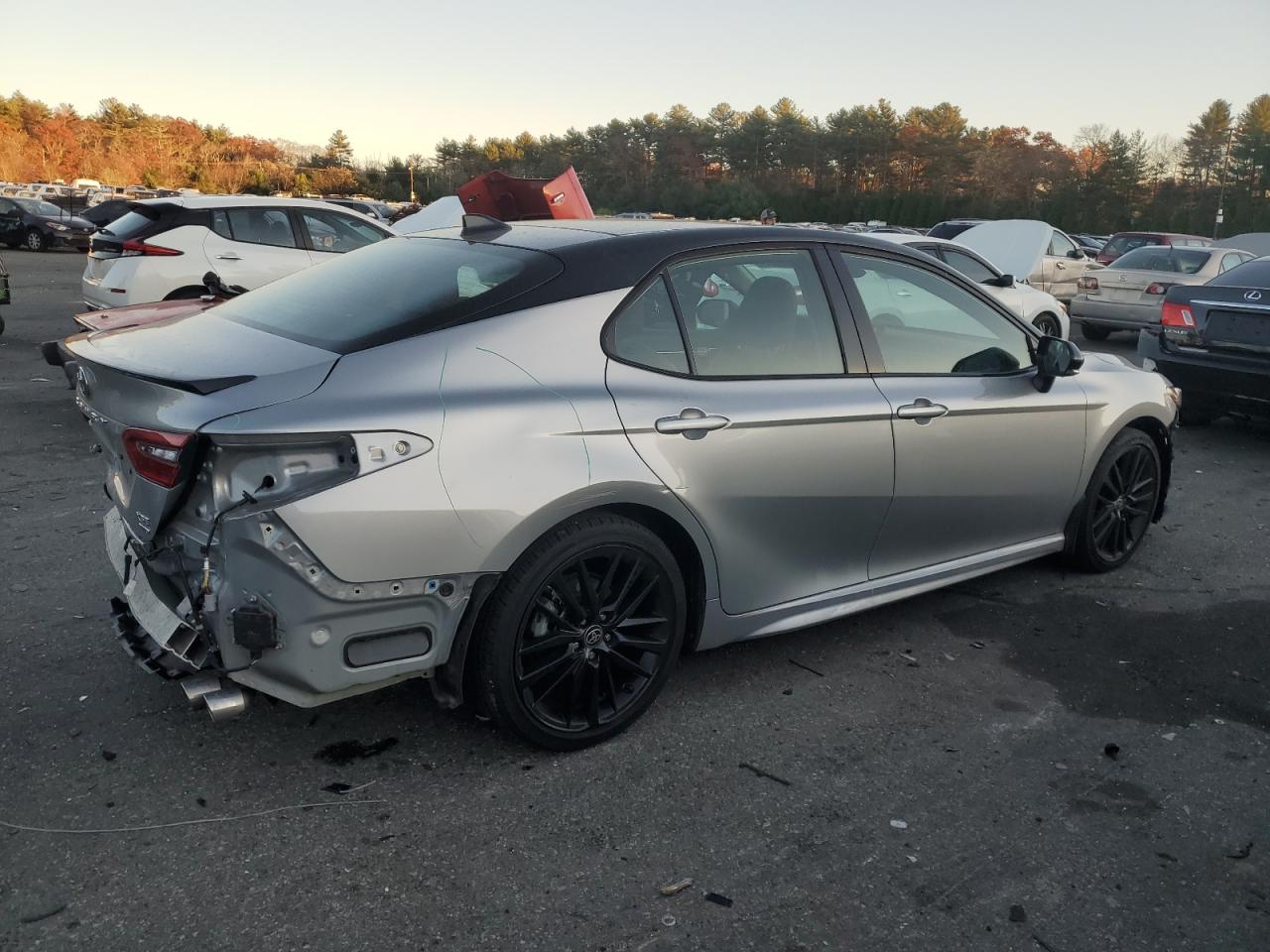 2023 Toyota Camry VIN 4T1K61BK9PU076990 Copart auction photo, rear end / front end damage thumbnail 3