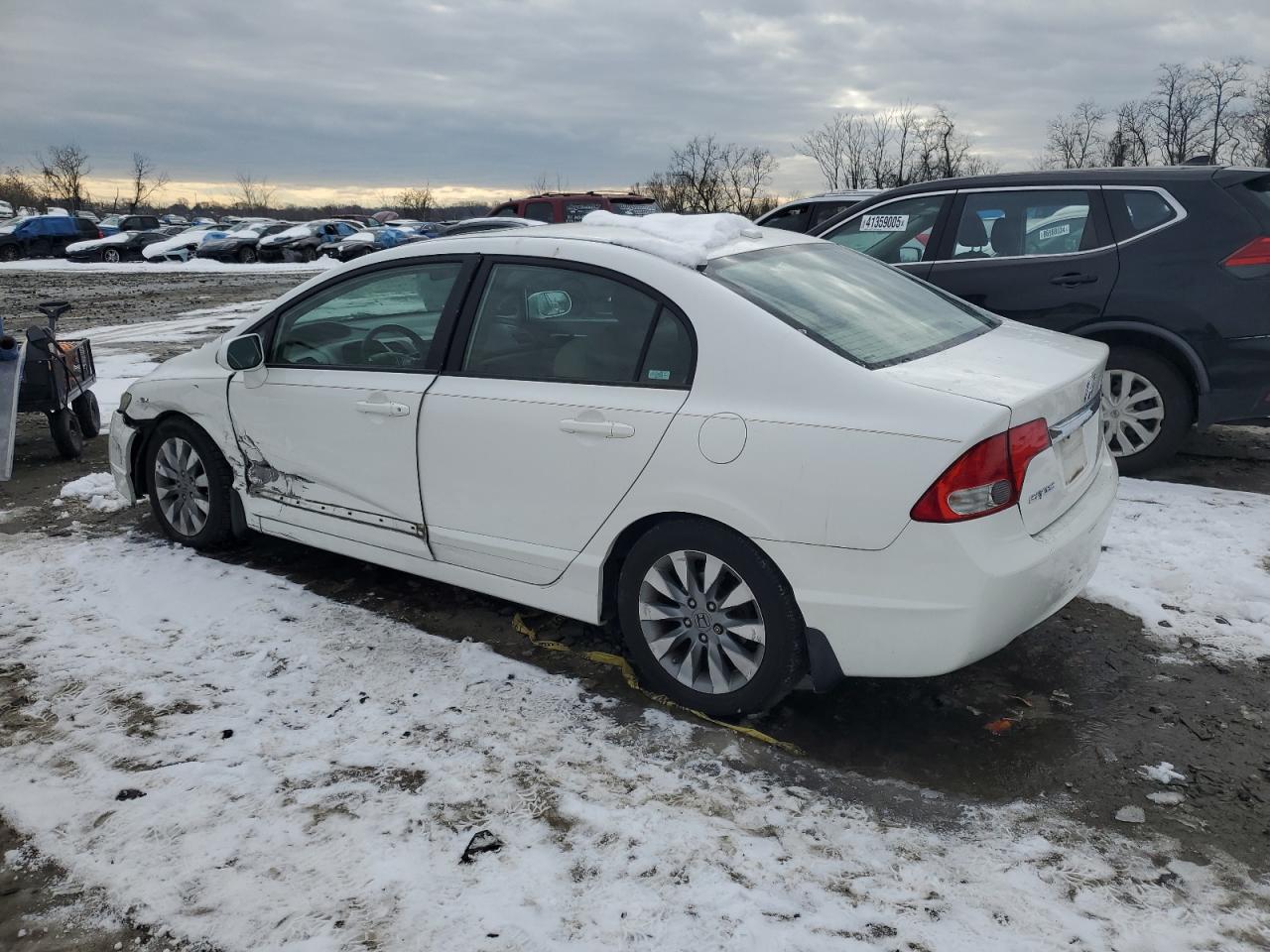 2009 Honda Civic VIN 2HGFA16929H527177 Copart auction photo, side / front end damage thumbnail 2