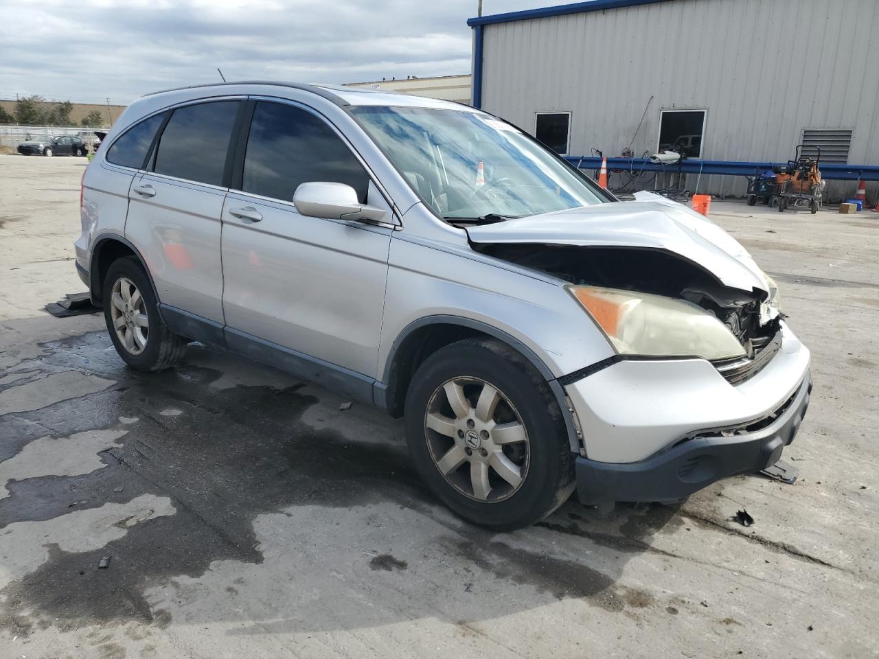 2009 Honda CR-V VIN 5J6RE38719L012904 Copart auction photo, front end / side damage thumbnail 4