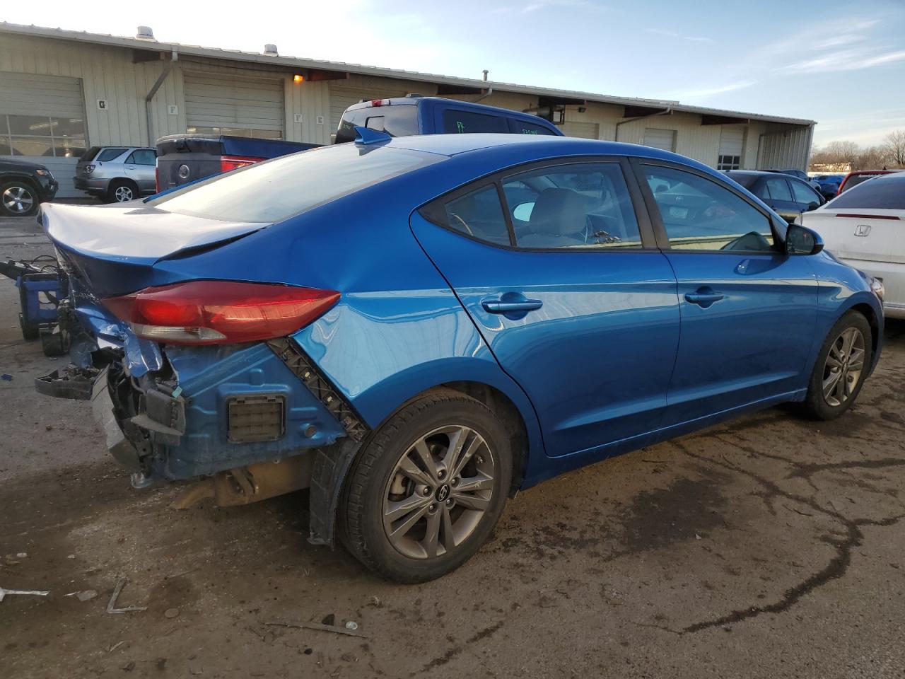 2018 Hyundai Elantra VIN 5NPD84LF4JH300680 Copart auction photo, rear end / front end damage thumbnail 3