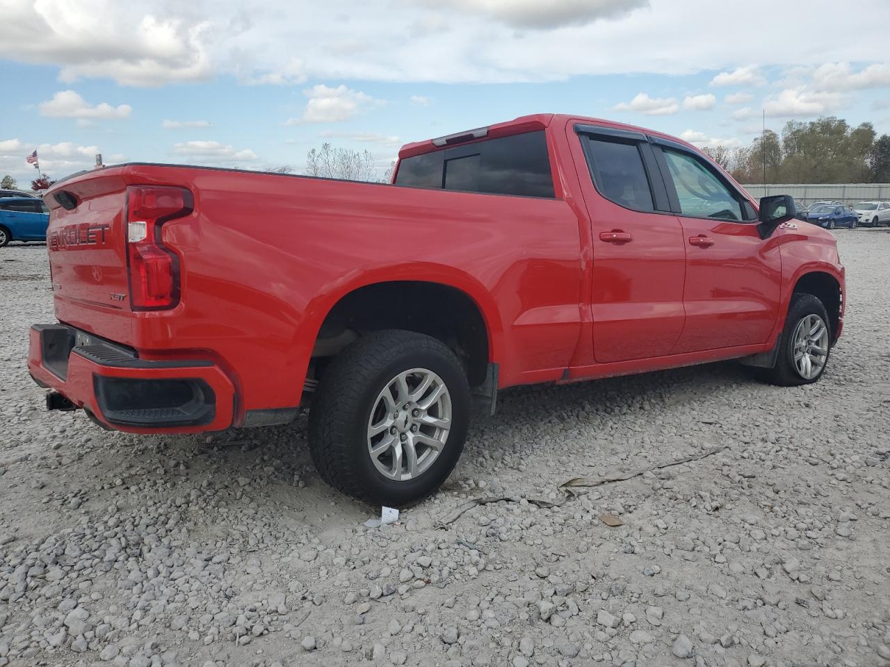 2019 Chevrolet Silverado VIN 1GCRYEED5KZ413426 Copart auction photo, front end / side damage thumbnail 3