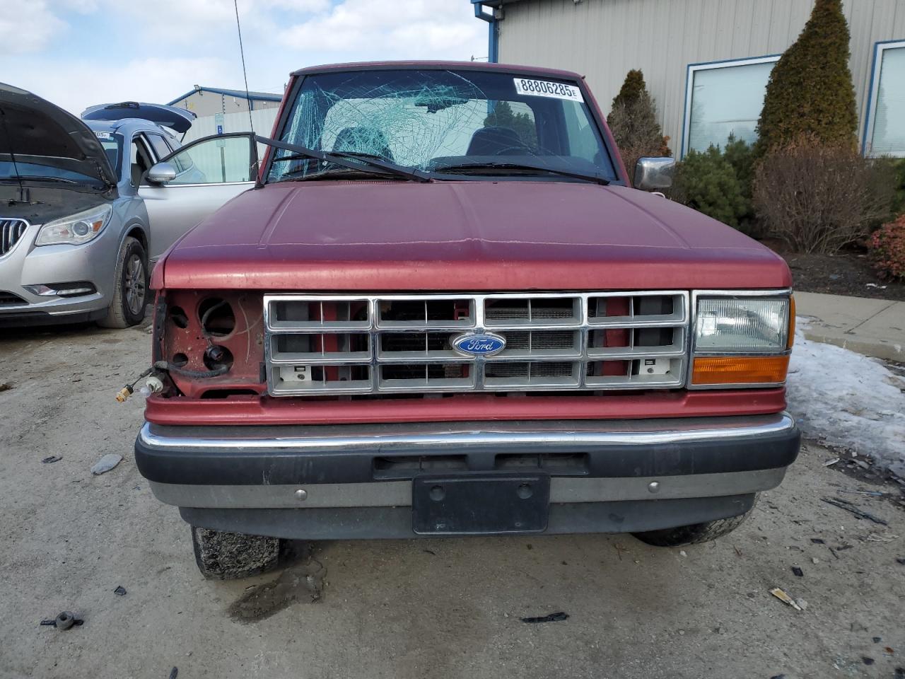 1992 Ford Ranger VIN 1FTCR11X8NUB06183 Copart auction photo, rollover damage thumbnail 5