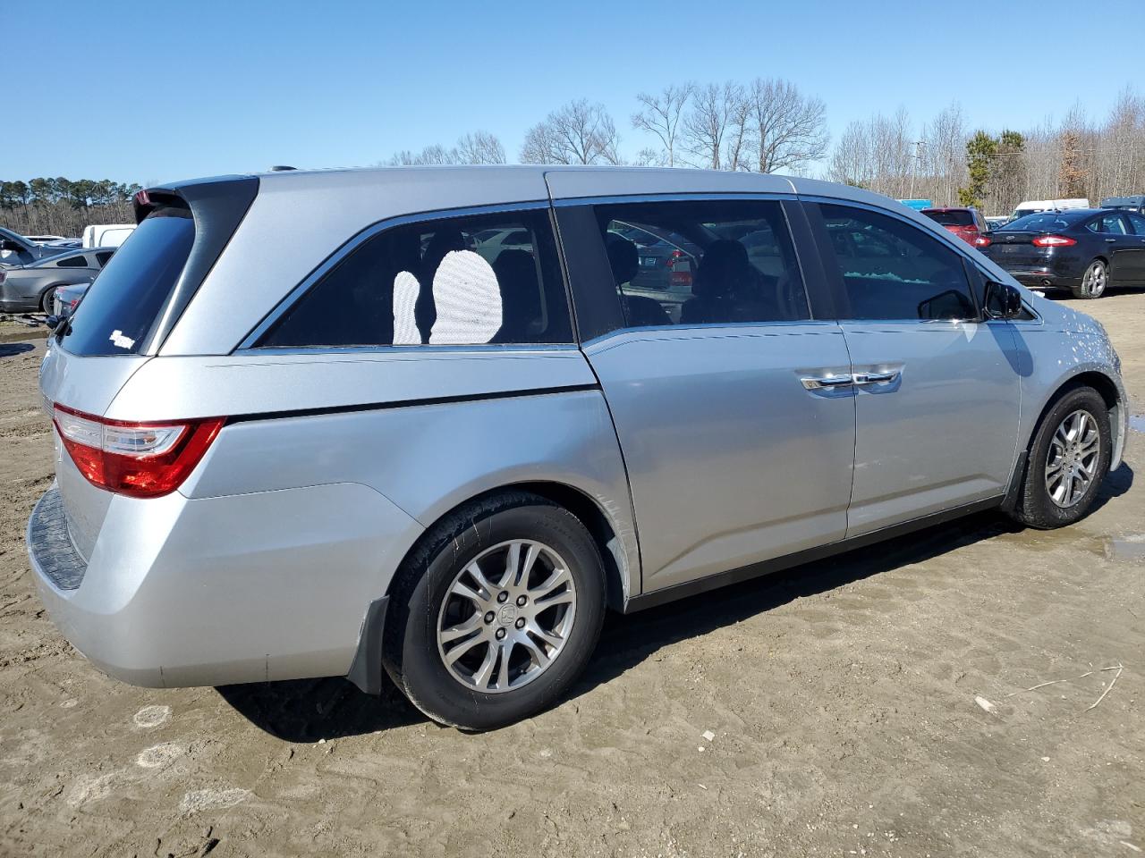 2013 Honda Odyssey VIN 5FNRL5H64DB089969 Copart auction photo, side damage thumbnail 3