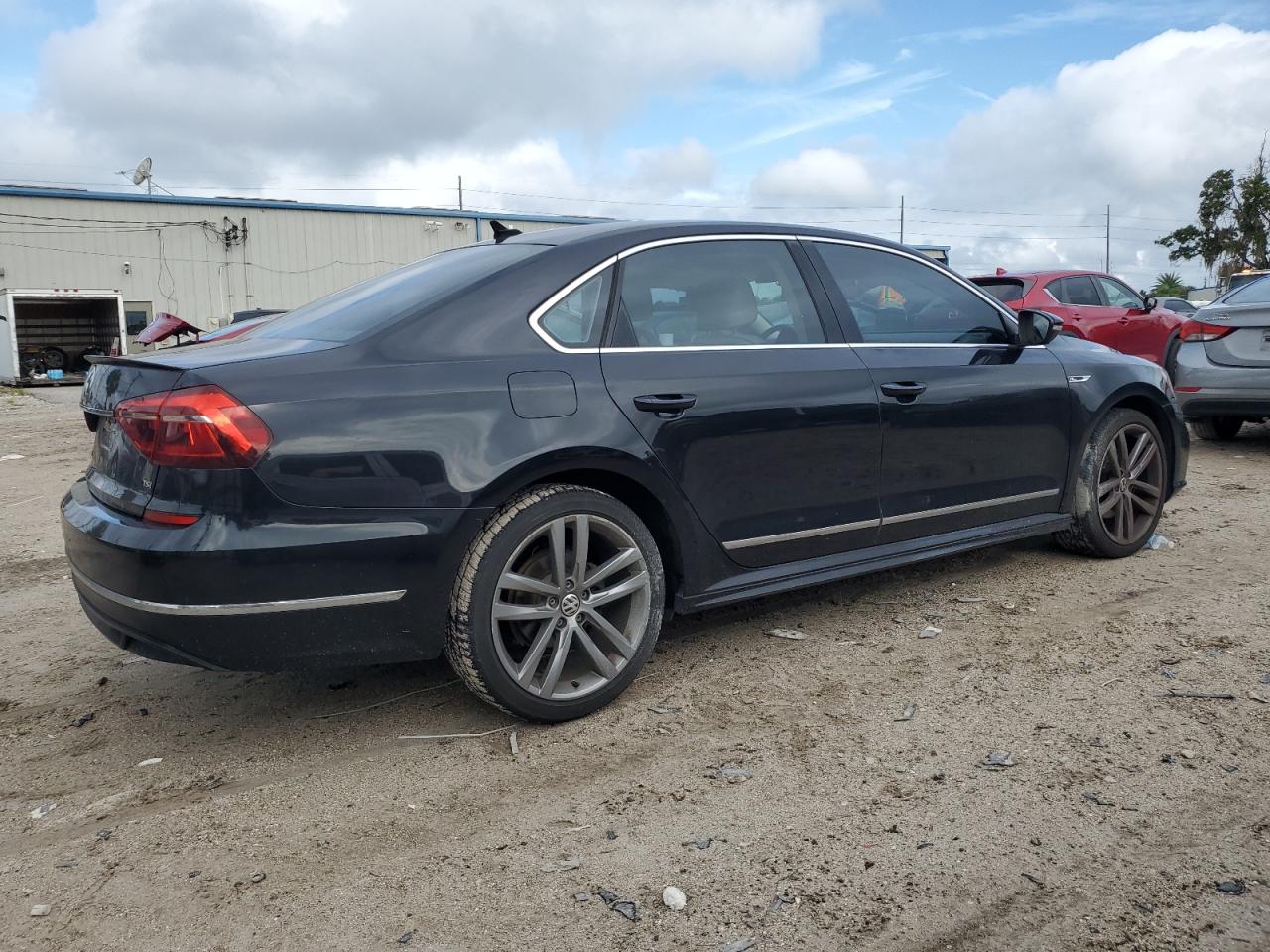 2017 Volkswagen Passat VIN 1VWDT7A32HC051615 Copart auction photo, side / front end damage thumbnail 3