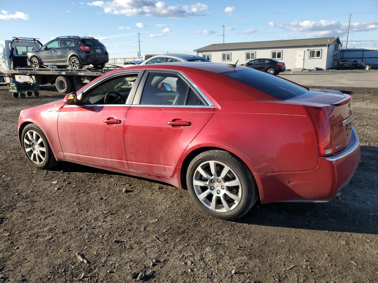2008 Cadillac CTS VIN 1G6DS57V080194943 Copart auction photo, side / rear end damage thumbnail 2