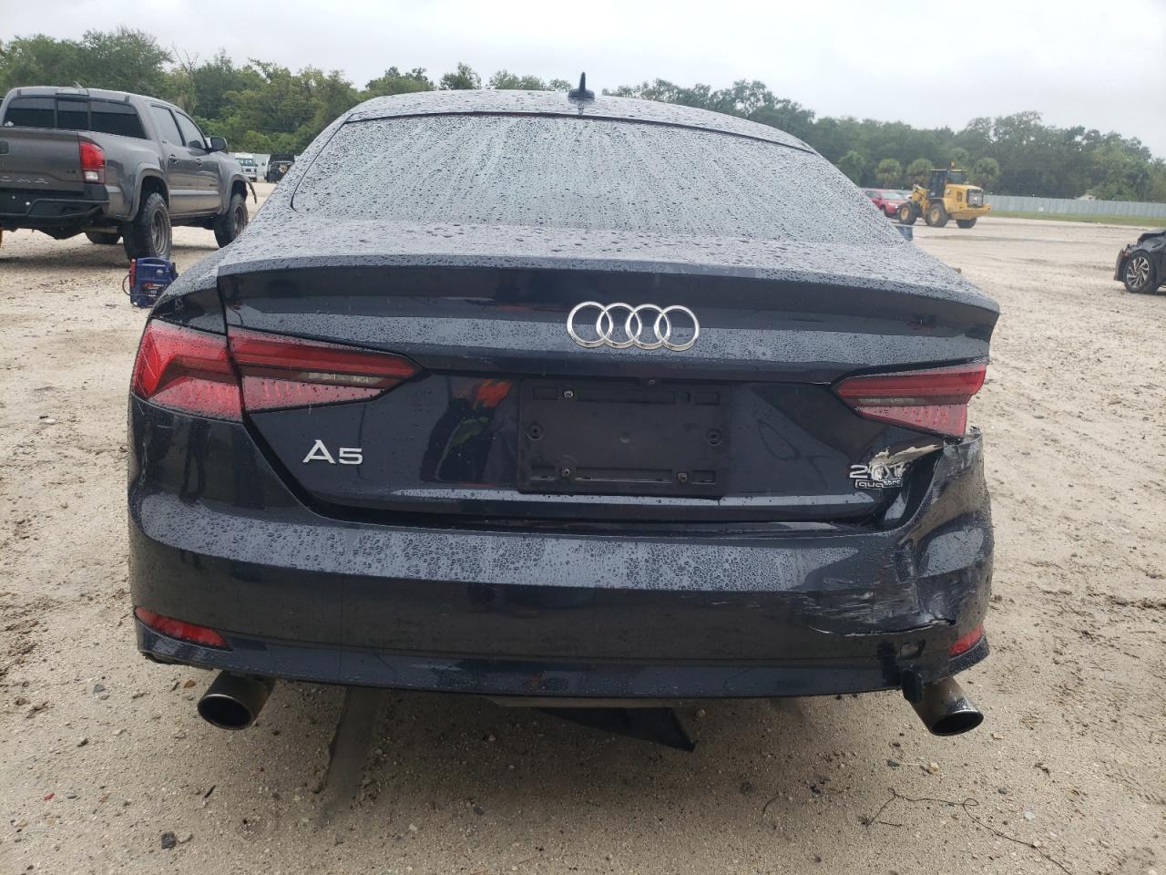 2018 Audi A5 VIN WAUENCF56JA063835 Copart auction photo, front end / rear end damage thumbnail 6