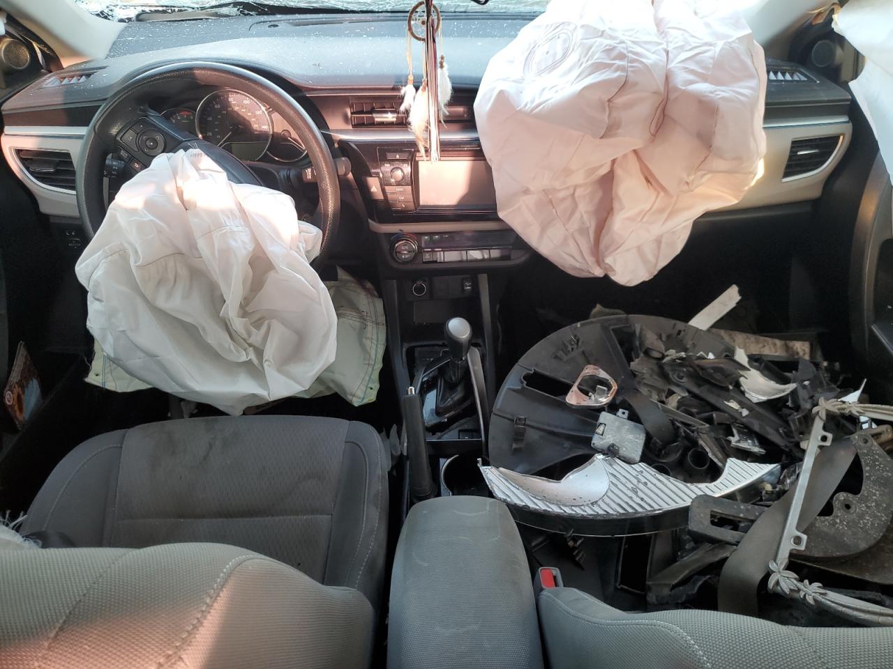 2014 Toyota Corolla VIN 5YFBURHEXEP053223 Copart auction photo, front end / all over damage thumbnail 8