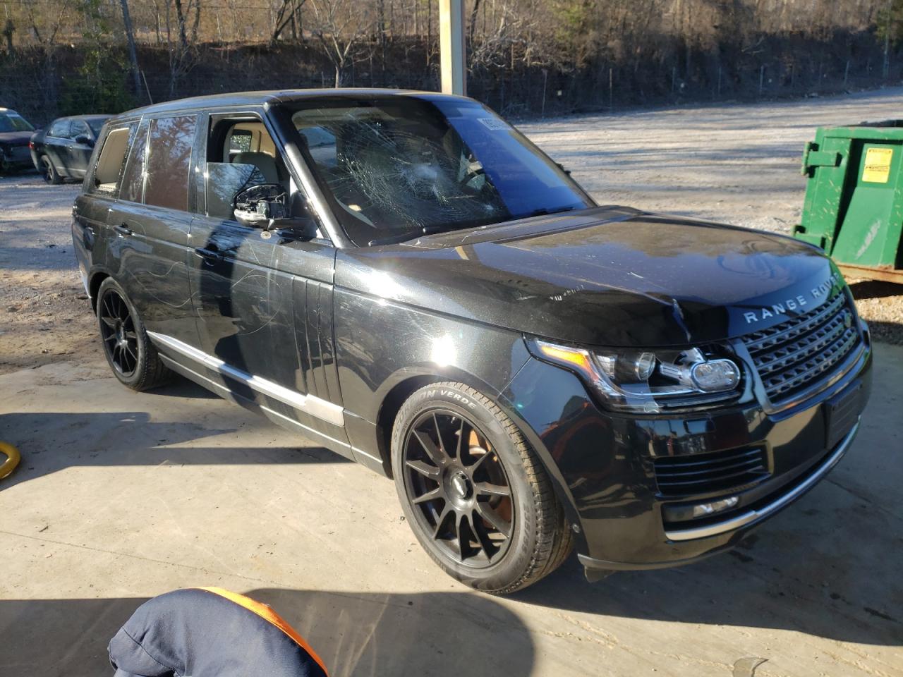 2017 Land Rover Range Rover VIN SALGR2FK3HA352061 Copart auction photo, vandalism damage thumbnail 4