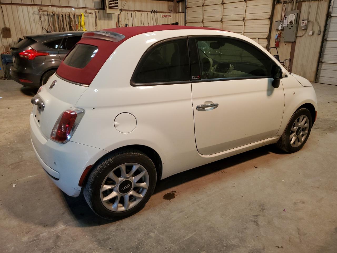 2017 Fiat 500 VIN 3C3CFFLR6HT661740 Copart auction photo, front end / hail damage thumbnail 3