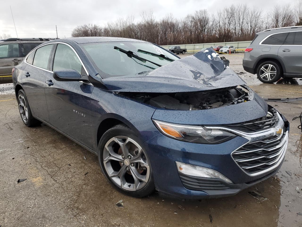 2021 Chevrolet Malibu VIN 1G1ZD5ST6MF021656 Copart auction photo, front end / undercarriage damage thumbnail 4