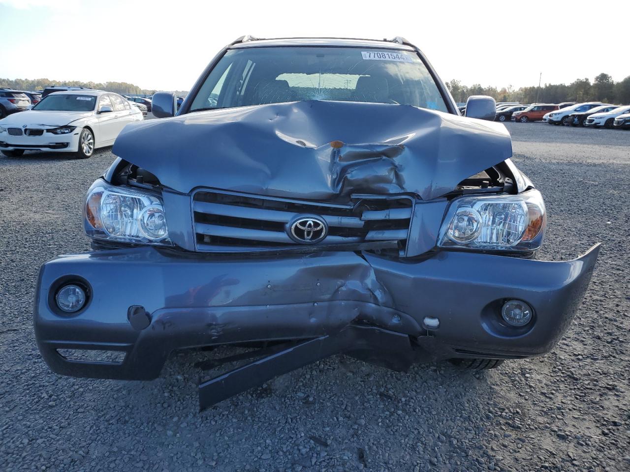 2005 Toyota Highlander VIN JTEEP21A150134605 Copart auction photo, front end / mechanical damage thumbnail 5