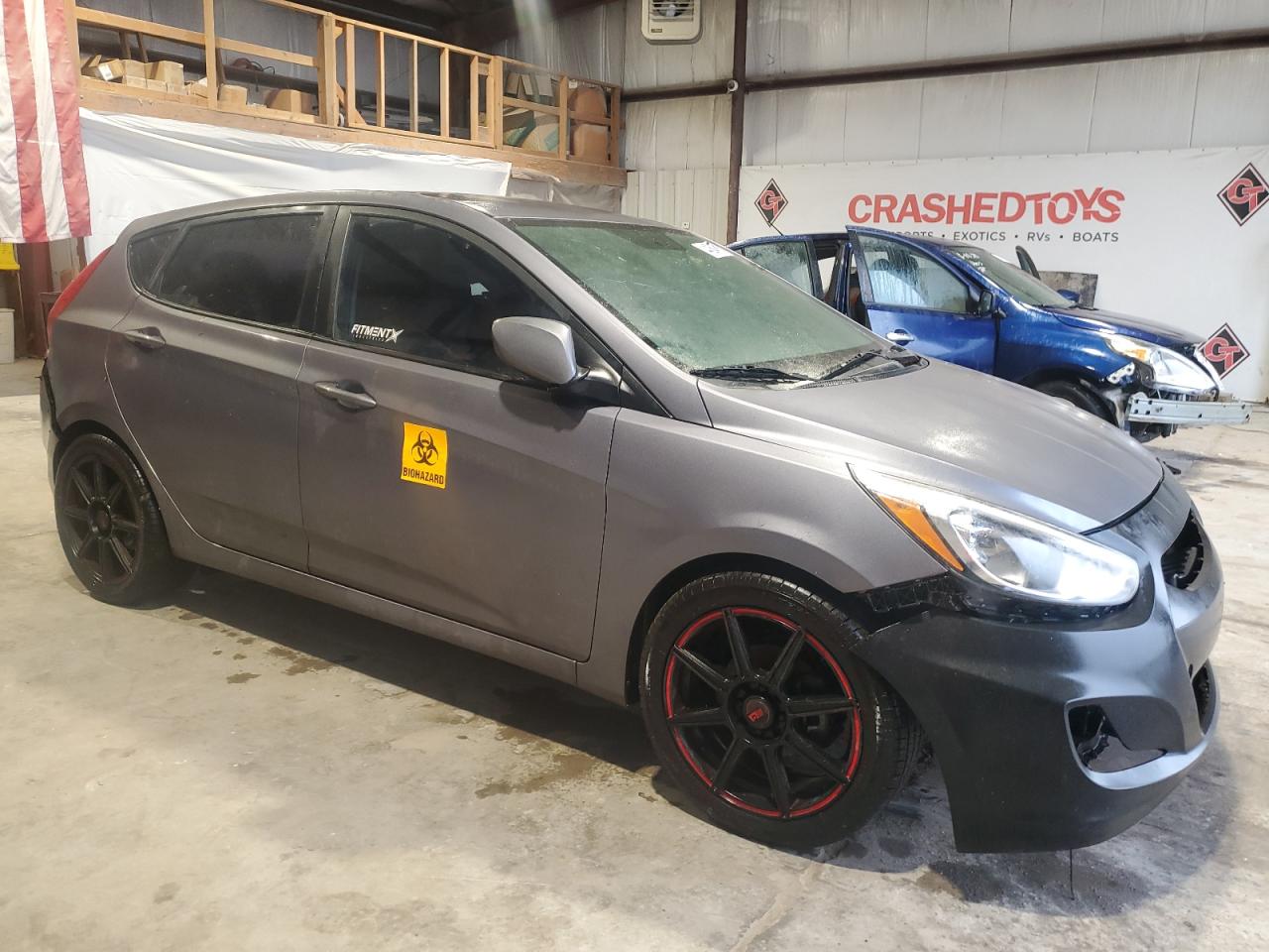 2017 Hyundai Accent VIN KMHCT5AE4HU337718 Copart auction photo, all over damage thumbnail 4