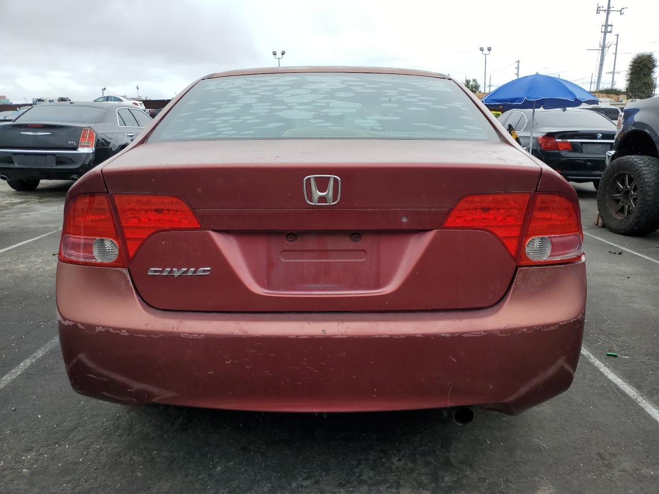 2007 Honda Civic VIN 1HGFA16537L015411 Copart auction photo, side damage thumbnail 6