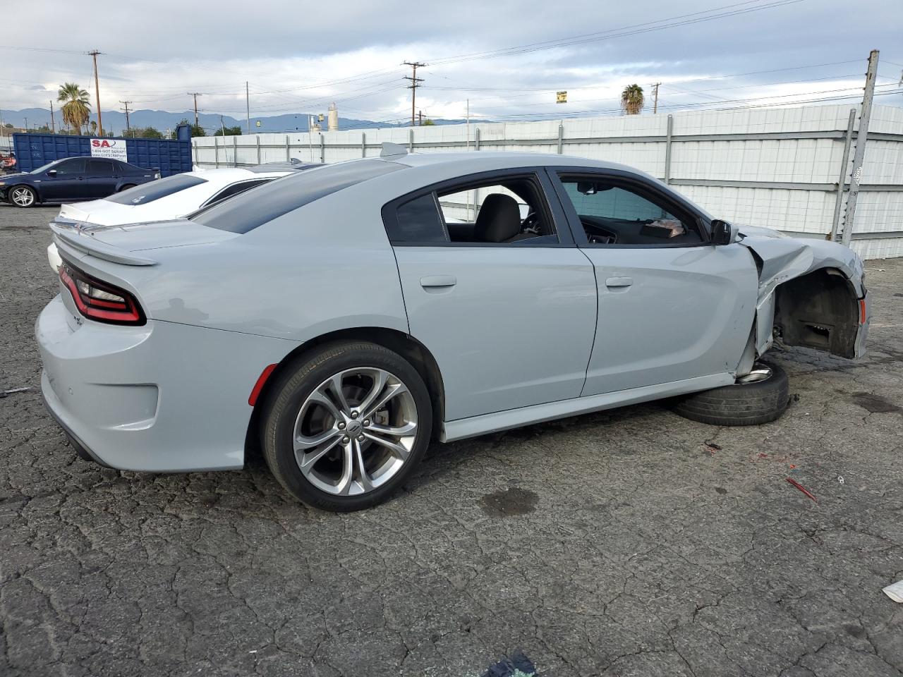 2021 Dodge Charger VIN 2C3CDXCT8MH568745 Copart auction photo, front end / side damage thumbnail 3