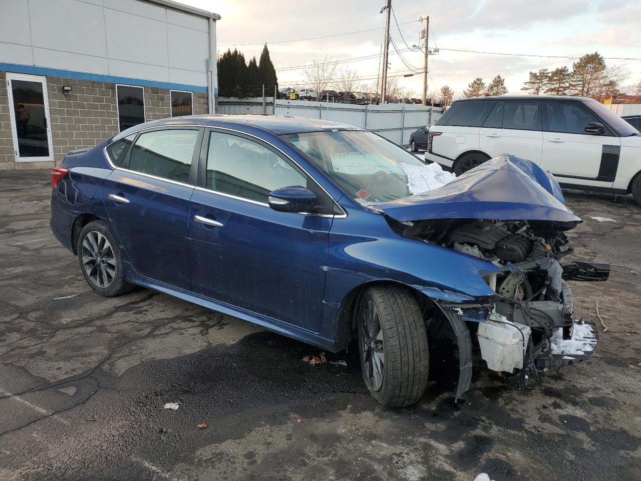 2016 Nissan Sentra VIN 3N1AB7AP1GY297995 Copart auction photo, front end / side damage thumbnail 4