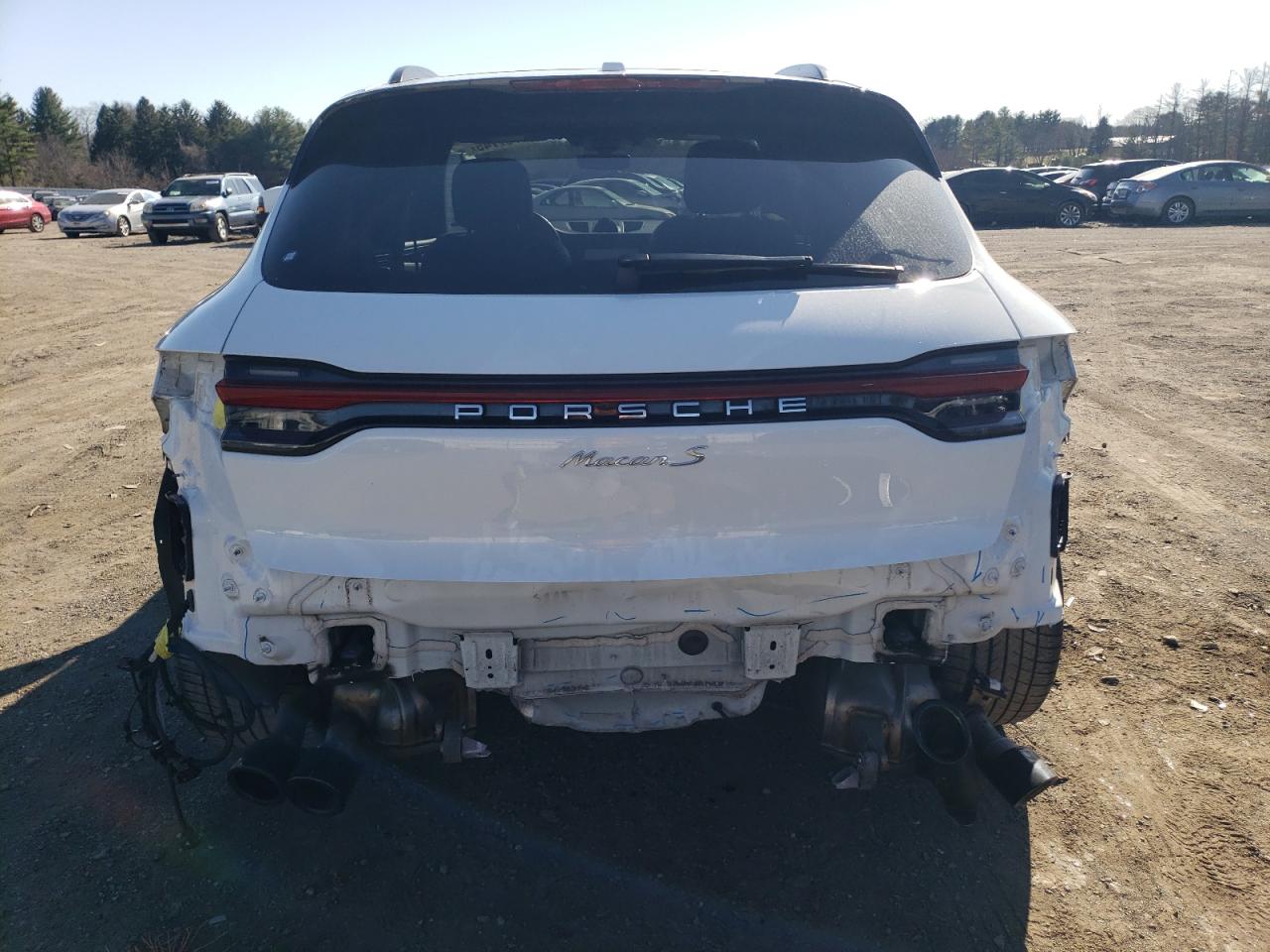 2021 Porsche Macan VIN WP1AB2A58MLB33046 Copart auction photo, rear end / minor dent/scratches damage thumbnail 6