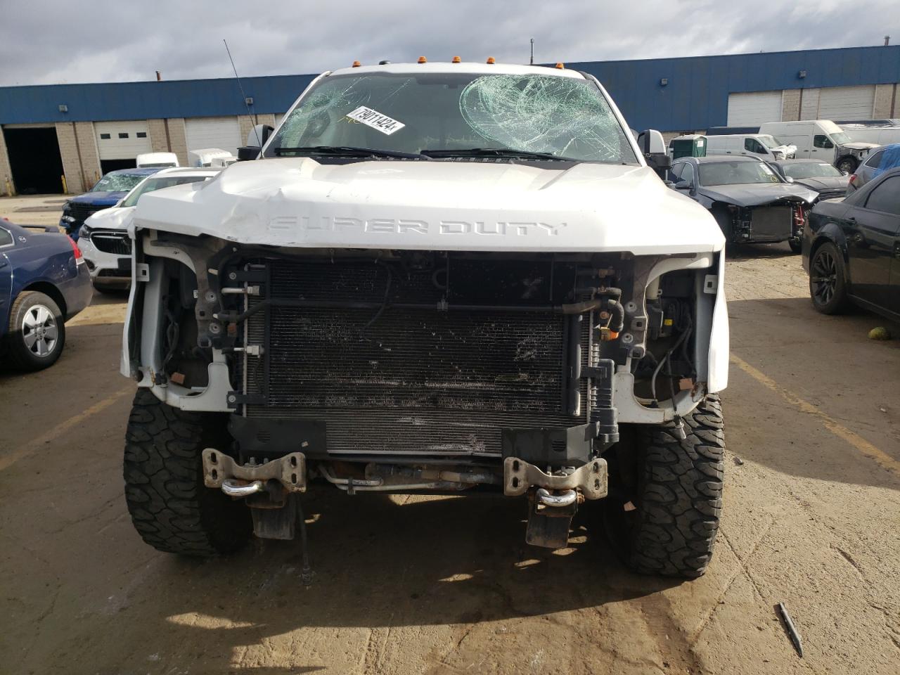 2018 Ford F250 VIN 1FT7W2BT3JEC50398 Copart auction photo, front end / all over damage thumbnail 5
