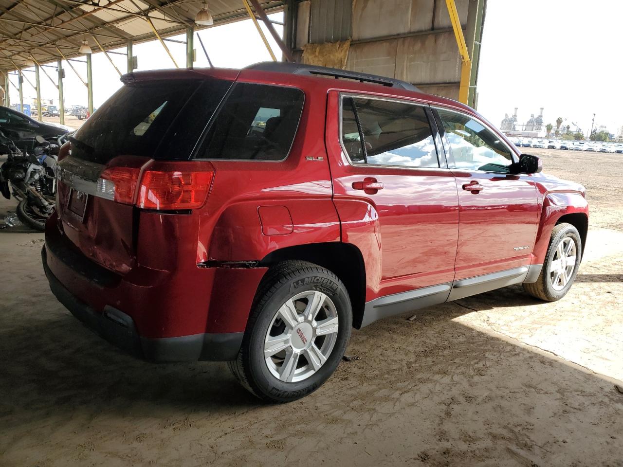 2014 GMC Terrain VIN 2GKALREKXE6274979 Copart auction photo, rear end / front end damage thumbnail 3