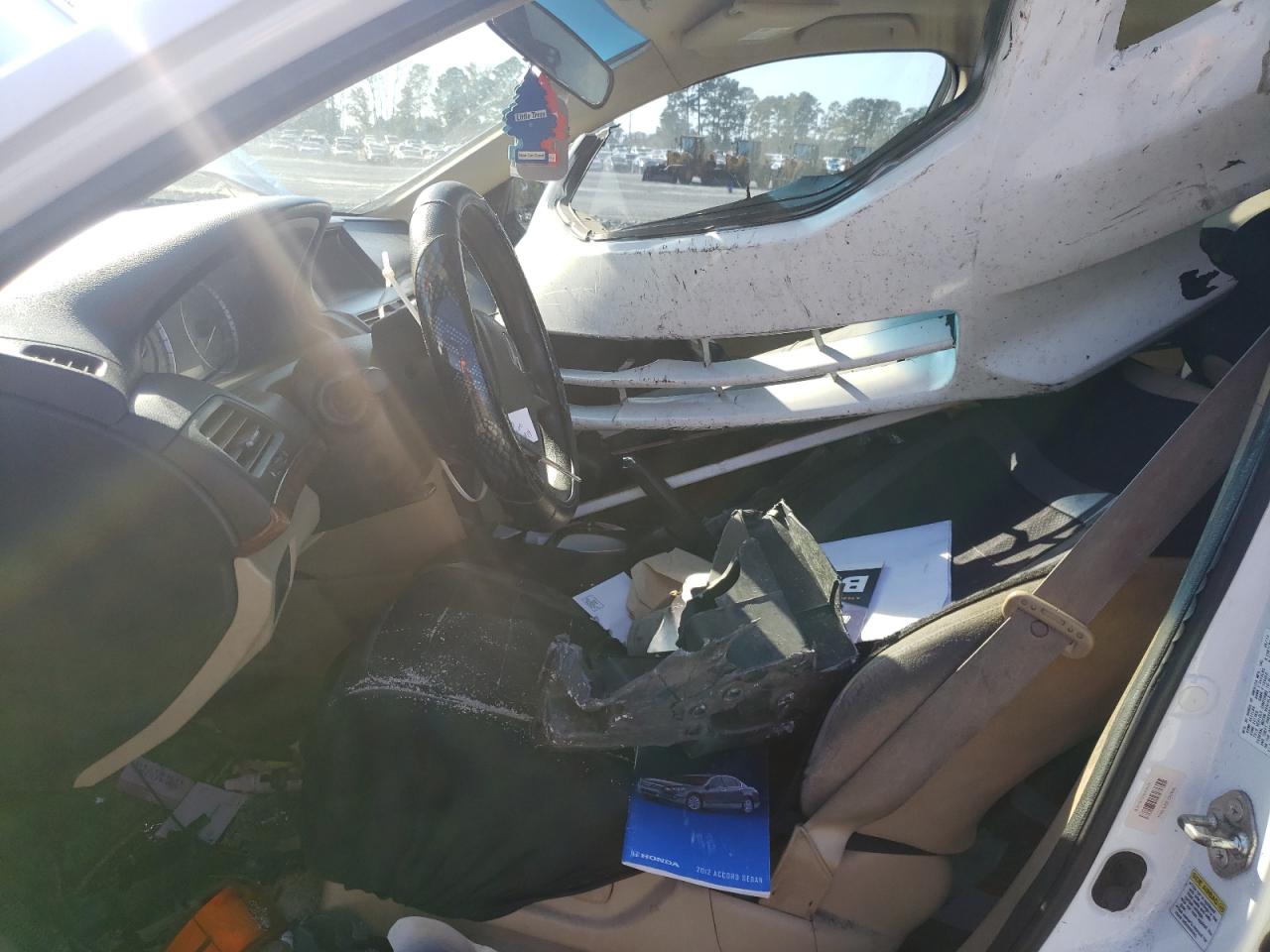 2012 Honda Accord VIN 1HGCP2F76CA182053 Copart auction photo, all over damage thumbnail 7