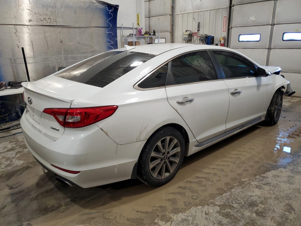 2017 Hyundai Sonata VIN 5NPE34AF0HH542897 Copart auction photo, front end / side damage thumbnail 3