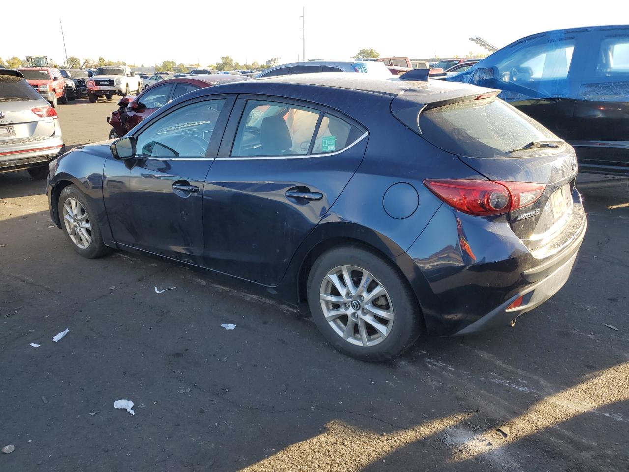 2014 Mazda 3 VIN 3MZBM1M75EM122896 Copart auction photo, side damage thumbnail 2