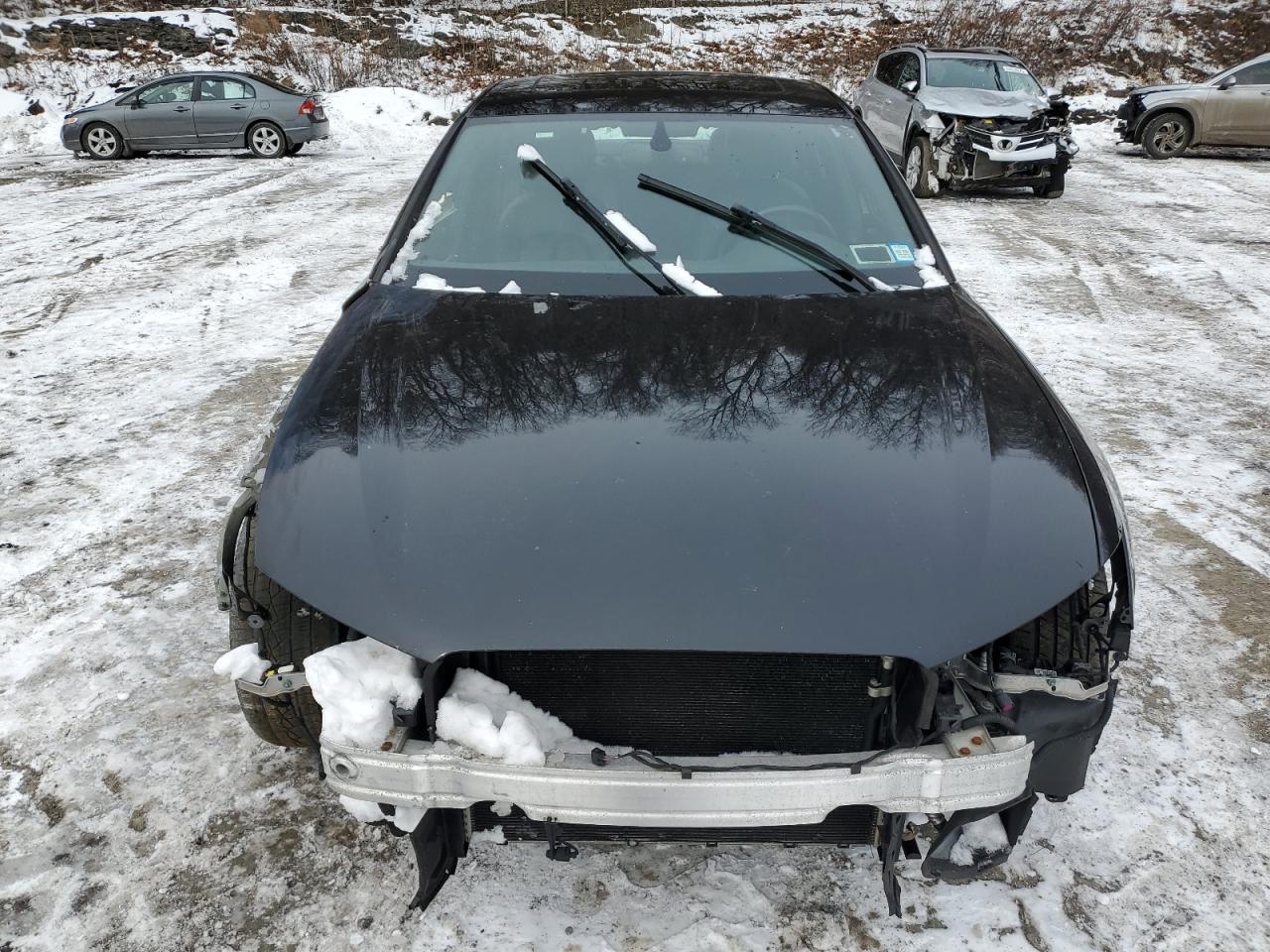 2015 Audi A6 VIN WAUFGAFC2FN032227 Copart auction photo, front end / side damage thumbnail 5