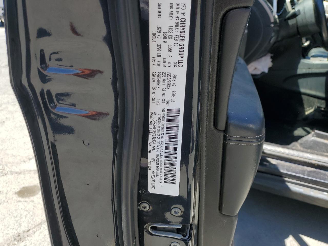 2014 Jeep Grand Cherokee VIN 1C4RJFBG3EC131964 Copart auction photo, front end / rear end damage thumbnail 13