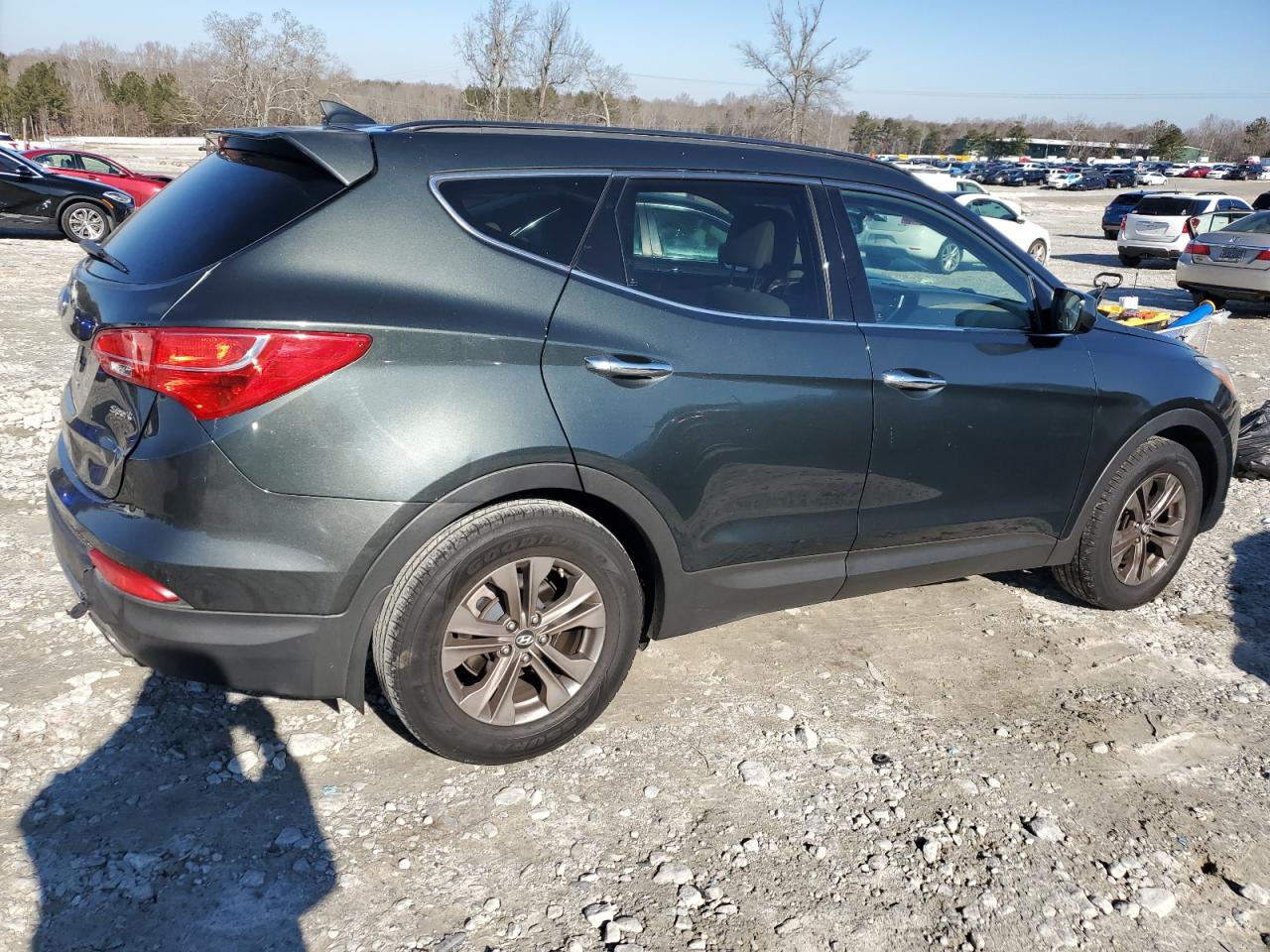 2013 Hyundai Santa Fe VIN 5XYZU3LB0DG048351 Copart auction photo, rear end damage thumbnail 3